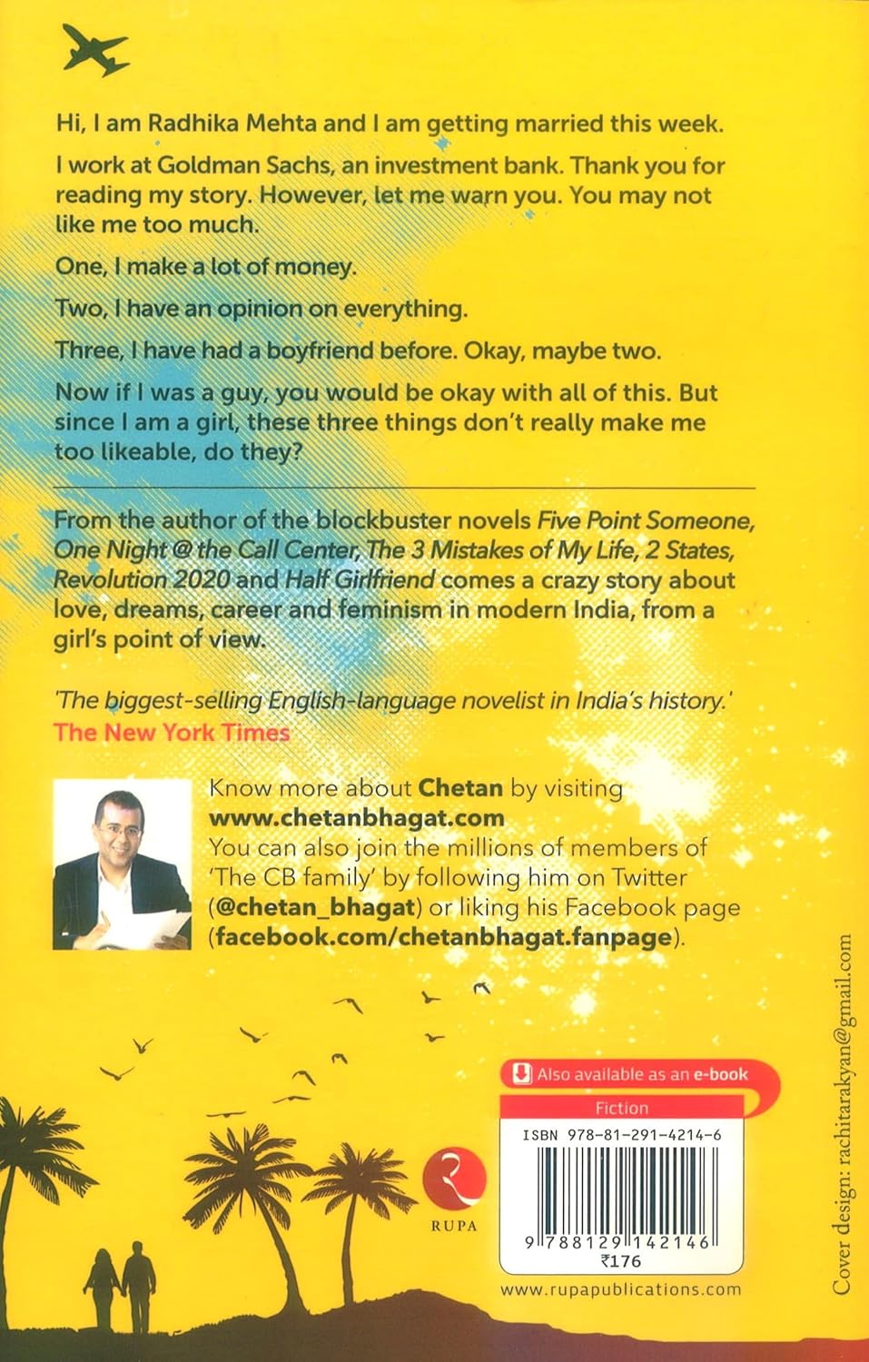 ONE INDIAN GIRL by Chetan Bhagat - Image 2