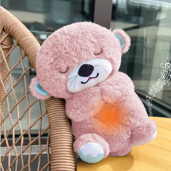 Breathing Teddy Otter – Plush Sleep Toy with Soothing Music, Glowing Lights & Rhythmic Motion