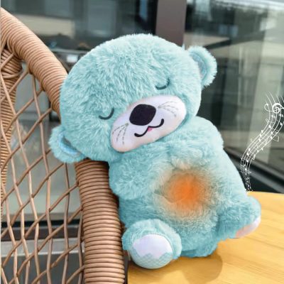 Breathing Teddy Otter – Plush Sleep Toy with Soothing Music, Glowing Lights & Rhythmic Motion - Image 5