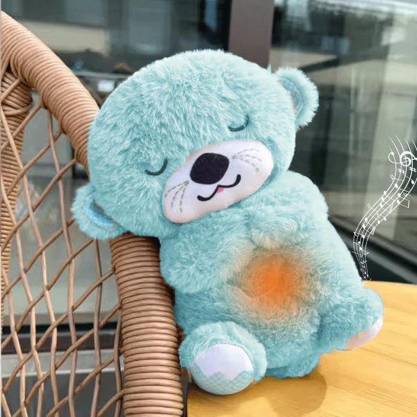 Breathing Teddy Otter – Plush Sleep Toy with Soothing Music, Glowing Lights & Rhythmic Motion