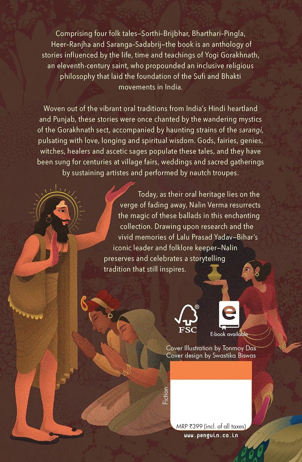 Lores of Love and Saint Gorakhnath: Indian Folktales from the Bhakti and Sufi Traditions by Nalin Verma, Lalu Prasad Yadav - Image 2