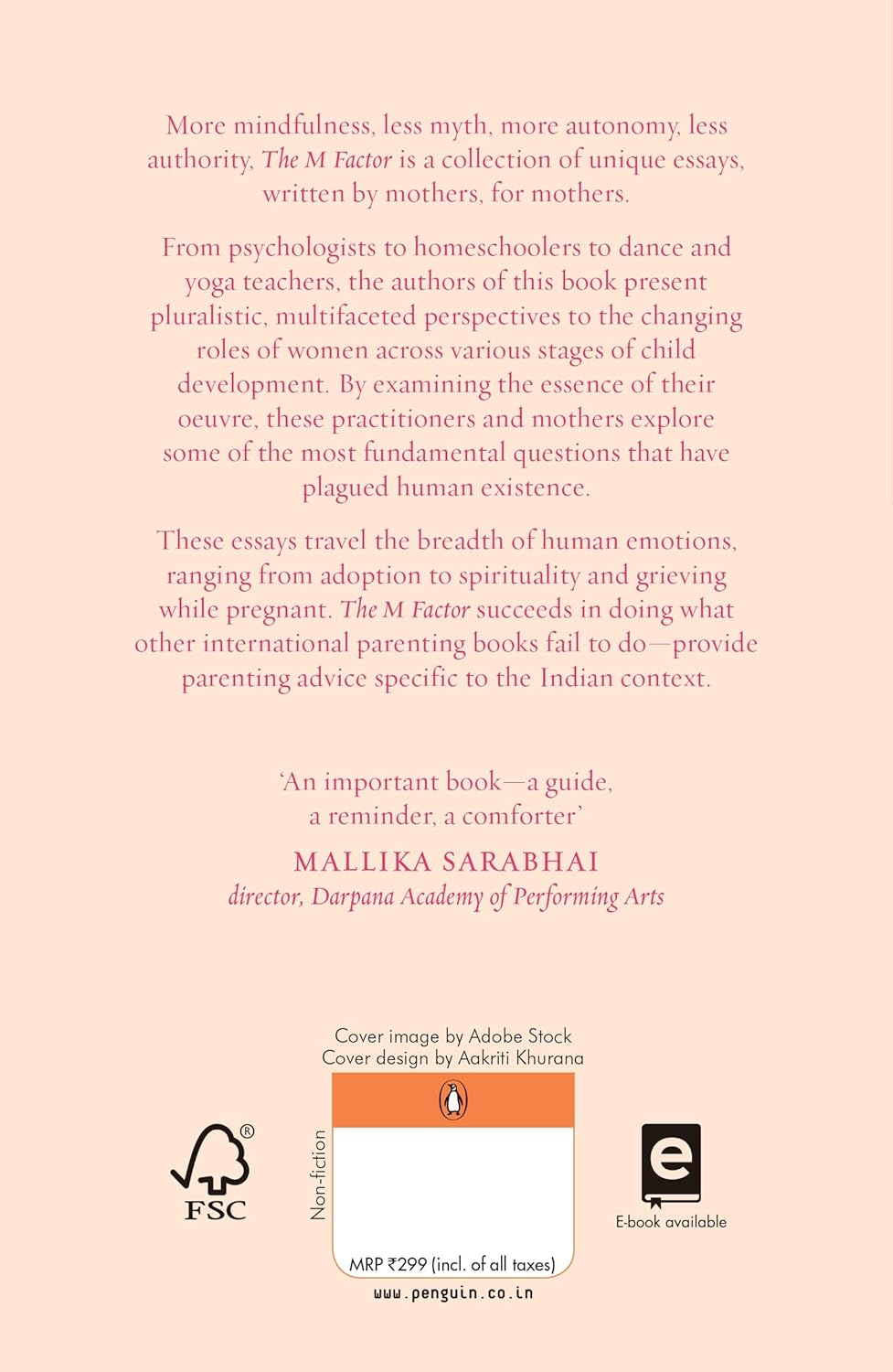The M Factor: Memoirs by Mothers by Anubha Doshi - Image 2